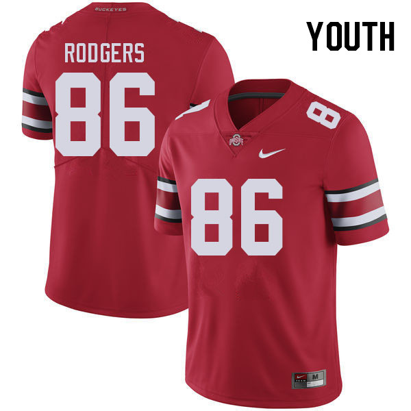 Youth #86 Bryson Rodgers Ohio State Buckeyes College Football Jerseys Stitched Sale-Red